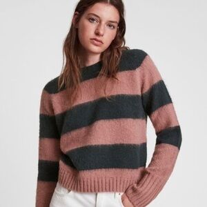 All Saints darla stripe sweater